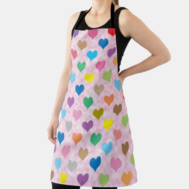 Colorful hearts apron (Insitu)