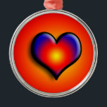 COLORFUL HEARTS METAL ORNAMENT<br><div class="desc">Colourful and vibrant hearts</div>