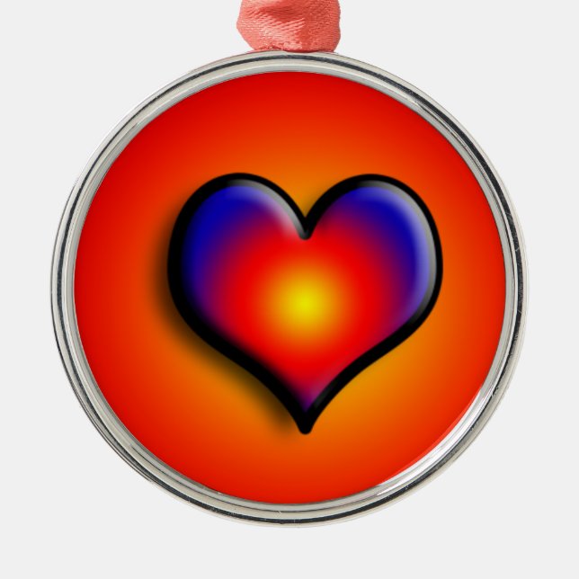 COLORFUL HEARTS METAL ORNAMENT (Front)