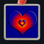 COLORFUL HEARTS METAL ORNAMENT<br><div class="desc">Colourful and vibrant hearts</div>