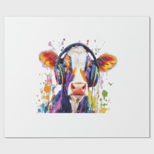Colorful Highland Cow Wrapping Paper