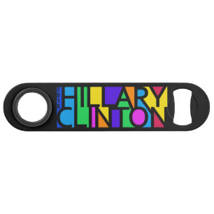 Colorful Hillary Clinton 2016 custom bottle opener Bar Key
