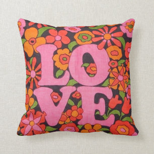 Colorful Hippie Design Cushion