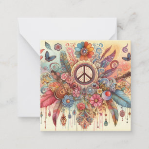 Colorful Hippy Card