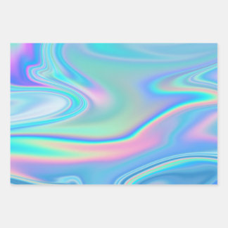 Colorful Holographic Wrapping Paper