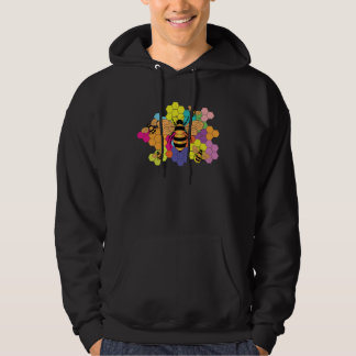 COLORFUL HONEYCOMB WITH QUEEN BEE HOODIE