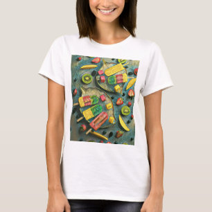 Colorful ice cream popsicles fruits T-Shirt
