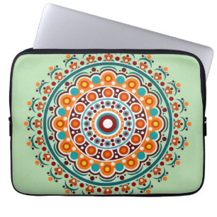 Colorful Indian Mandala Laptop Sleeve