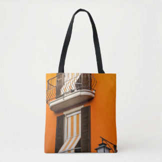 COLORFUL ITALIAN FACADE AND WINDOWS TOTE BAG