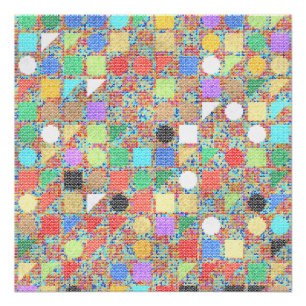 Colorful Jackuard Knitting Pattern  Poster