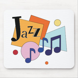 Colorful Jazz Modern Art Design Mouse Pad