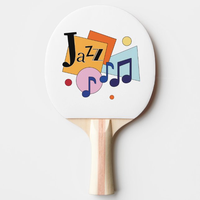 Colorful Jazz Modern Art Design Ping Pong Paddle (Front)