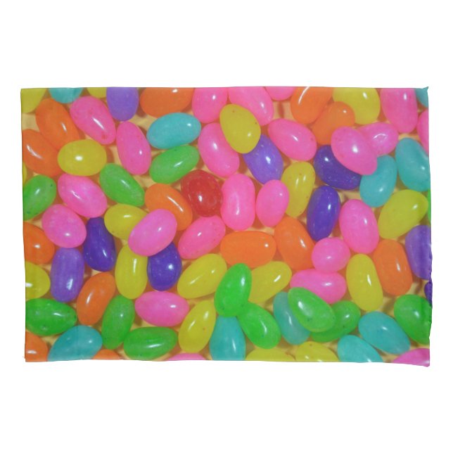 Colorful jellybean candy pillowcase (Front)