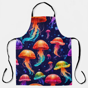 Colorful Jellyfish  Apron