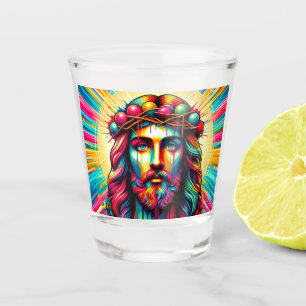 Colorful Jesus shot glasses! Glass