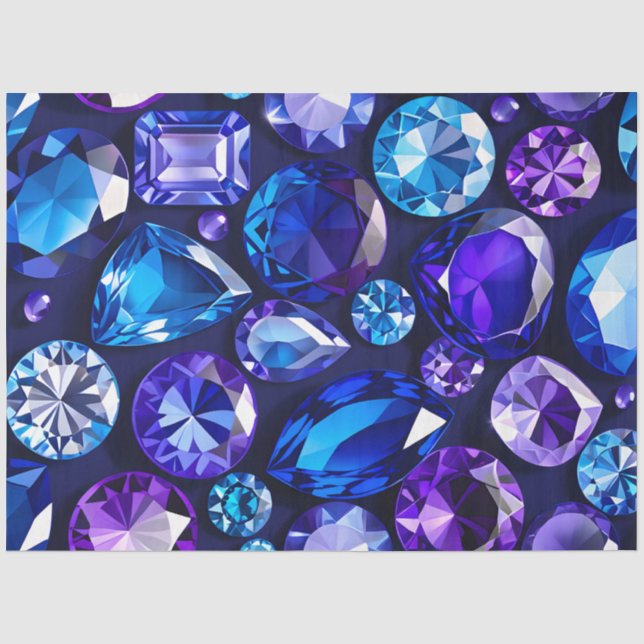 Colorful Jewel Art Tissue Paper (Front)