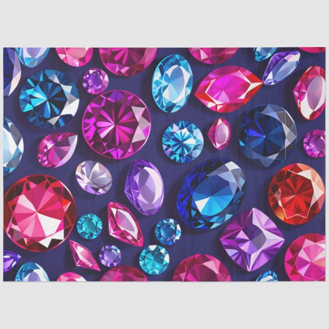 Colorful Jewel Art Tissue Paper (Front)