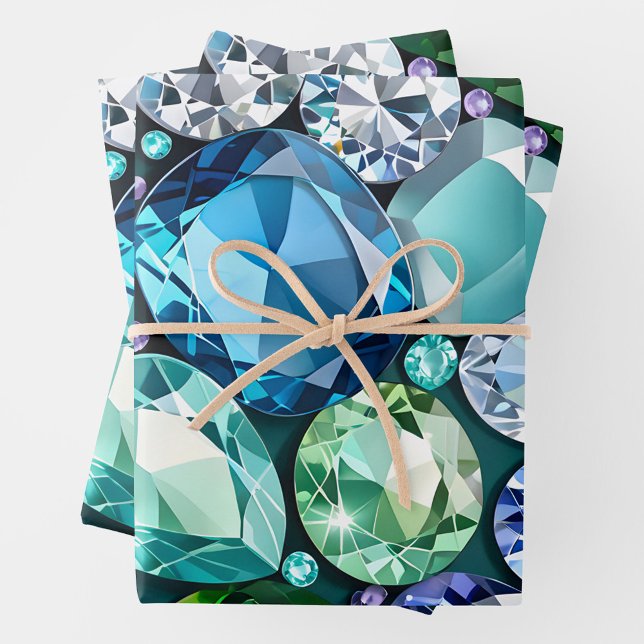 Colorful Jewel Art Wrapping Paper Sheets (Creator Uploaded)