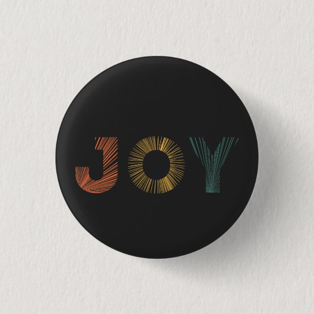 Colorful Joy 1 Inch Round Button (Front)