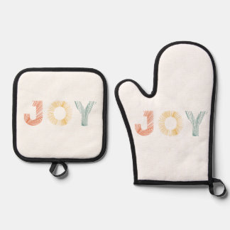 Colorful Joy Oven Mitt & Pot Holder Set
