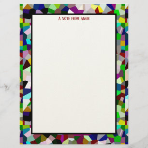 Colorful Jumble Stationery Paper