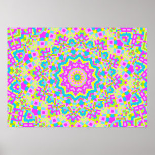 Colorful Kaleidoscope 04 Poster