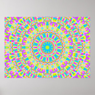 Colorful Kaleidoscope 06 Poster