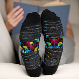 Colorful Kaleidoscope Mandala Design Mug, Pillow Socks