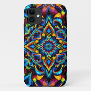 Colorful Kaleidoscope Mandala iPhone 14 Funda 11 Case