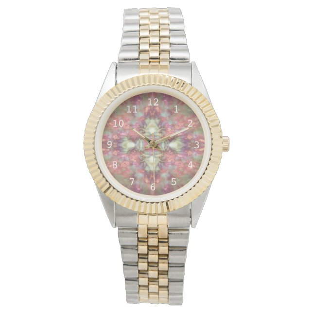 Colorful kaleidoscope pattern watch (Front)