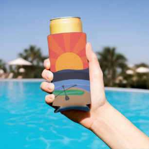 Colorful Lake Can Cooler for Seltzer