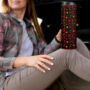 Colorful Leaf Thermal Tumbler