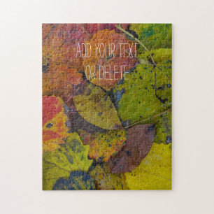 Colorful leaves after rain jigsaw puzzle