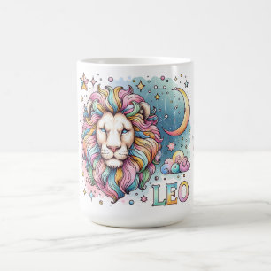 Colorful Leo Zodiac Astrology Lion Coffee Mug