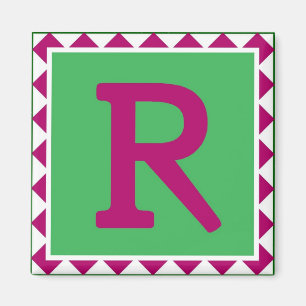 Colorful Letter 'R' - Magnet