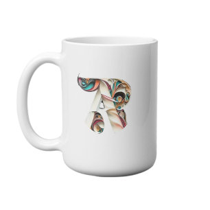 Colorful Letter R Personalized Mug