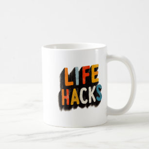 Colorful Life Hacks Emblem  Coffee Mug