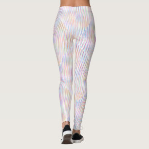 Colorful line Pattern Design wave art Leggings