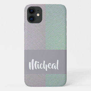Colorful lined blocks pattern iPhone 11 case