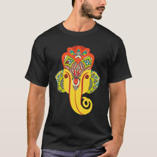 Colorful Lord Ganesha Elephant Beautiful Indian St T-Shirt