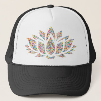 Colorful Lotus Flower Trucker Hat