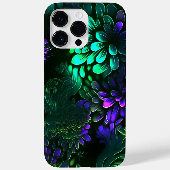 COLORFUL LUMINOUS FLOWER DESIGN Case-Mate iPhone CASE (Back)