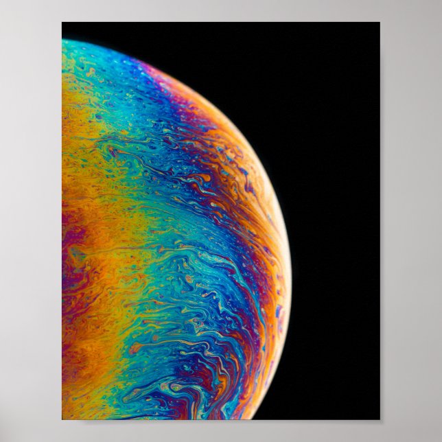 Colorful Lunar Pics Cool Moon Images Creative Moon Poster (Front)
