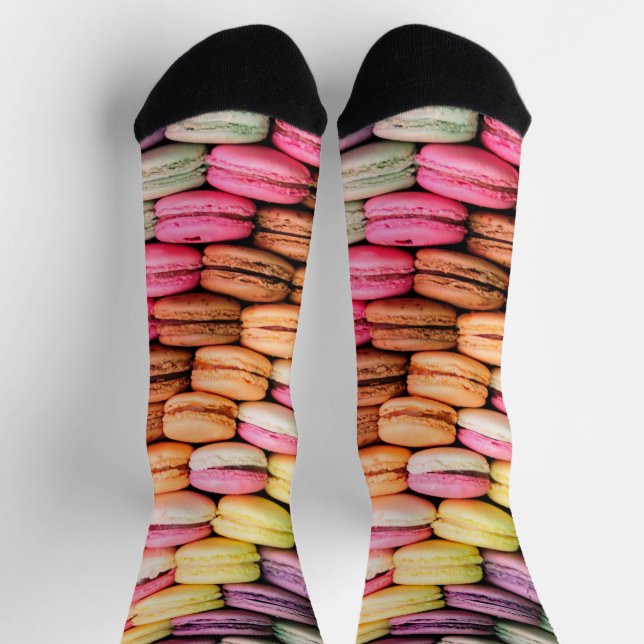 Colorful Macaroons Quirky Socks (Top)