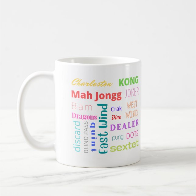Colorful Mah Jongg Mug (Left)