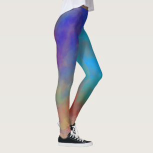 Colorful Marble Clouds Leggings
