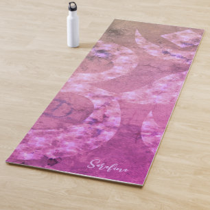 Colorful Marble Om Symbol Personalized Reversible Yoga Mat