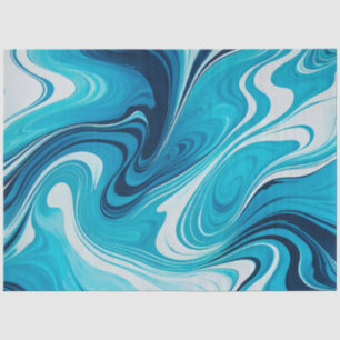 Colorful Marbled Paper Art Tissue Paper