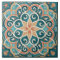 Colorful Mediterranean Pattern Pat#6 Teal ID1195