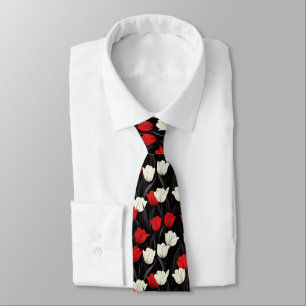 Colorful Menswear Ties Tulip Flower